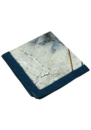 Enba Çiçek Desenli Pamuklu Eşarp 90x90 cm