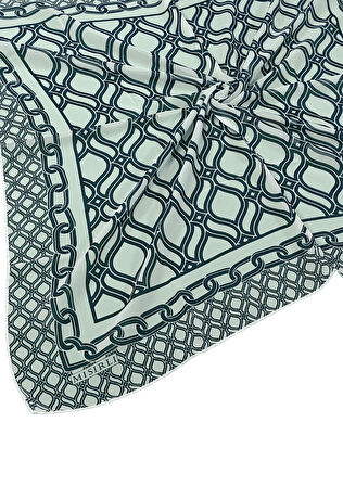 Mısırlı Eşarpları Emprime Krep Desenli Eşarp