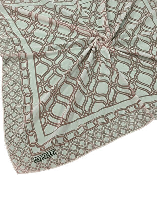 Mısırlı Eşarpları Emprime Krep Desenli Eşarp