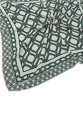 Mısırlı Eşarpları Emprime Krep Desenli Eşarp