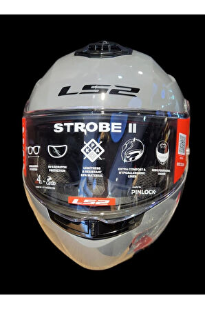 STROBE 2 NARDO GRİ ÇENE AÇILIR KASK
