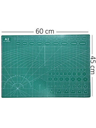 A2 Kesme Matı Cuttıng Mat Patchwork Profosyonel Kesim Tablası - 45x60 cm