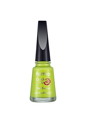 Flormar Hızlı Kuruyan Parlak Oje- Quick Dry Nail E.-  QD43 Green First-8682536040556