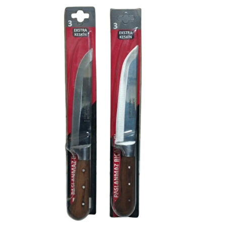 SÜRMENELİM EL DÖVMESİ EXTRA KESKİN KASAP BIÇAĞI 18 CM 2 ADET