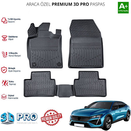 PEUGEOT 301 ARACA ÖZEL 3D PASPAS 2021 2022 2023 2024 2025