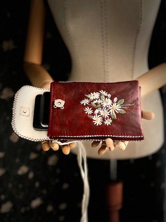 MEADOV Nakış İşlemeli Telefonluk, Telefon Çantası v10