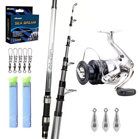 Shimano Nexave 6000 - Okuma Wave Power 390 cm Surf Olta Seti