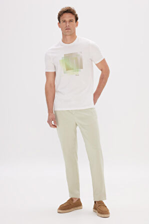 Altınyıldız Classics Beyaz Erkek T-Shirt 4A4824200038