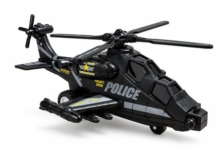 Işıklı ve Sesli Sürtme Mekanizmalı Polis Helikopteri Oyuncak