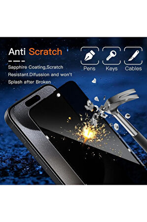Apple iPhone 15 Hayalet Ekran Koruyucu Kırılmaz Cam - Extra İnce