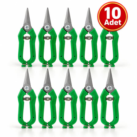 Bağ Makası Meyve Toplama Makası 19 cm 10 Adet