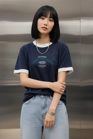 Unisex Clarity Baskılı Tasarım Tshirt