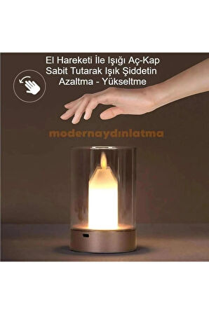 CT-8432 El Hareketini Algılayan Tokyo Şarjlı Masa Lambası 3200k