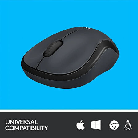 Logitech M220 Sessiz Kompakt Kablosuz Mouse Siyah