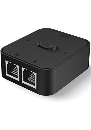 2 Giriş 1 Çıkış / 1 Giriş 2 Çıkış Manuel Ethernet Anahtarı | 1000Mbps RJ45 Splitter
