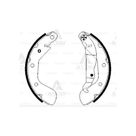 FREN BALATA ASTRA F / VECTRA A / COMBO B PABUÇ ARKA