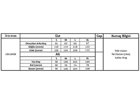 Kısa Kollu V Yakalı Dantelli Pijama Takımı