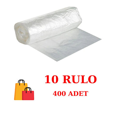 Canhome Çöp Torbası Küçük Boy Beyaz 10 Rulo 40X50 Cm. 30 Litre