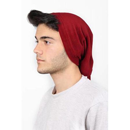 Erkek Polar Boyunluk Bere Kırmızı Bandana Bisiklet Boyunluk