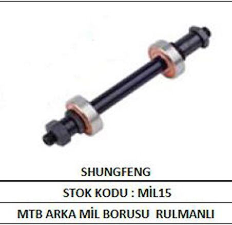 Arka Mil Borusu Mtb Rulmanlı Sf-Ax04 MANDALLI GÖBEKLER İÇİN