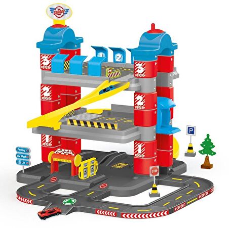 Dolu 5158  Eğitici Ögretici 3 Katlı Otopark Ve Yarış Yol Seti 