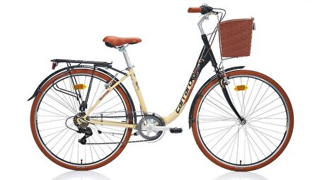 CARRARO 28" JANT JULİANA 7-Vites V-Fren BAYAN ŞEHİR BİSİKLETİ BEJ-KAHVERENGİ