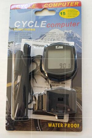 BİSİKLET KM SAATİ DİJİTAL SU GEÇİRMEZ KABLOLU XBYC 6028