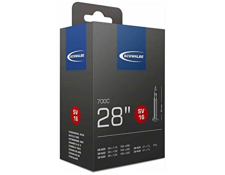 Schwalbe Sv16 28" 40Mm İnce Sibop İç Lastik 28 Jant Şehir Bisikleti İç Lastiği