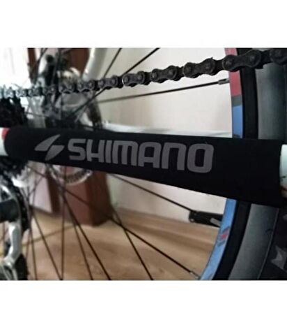 Shimano Bisiklet Reflektörlü Kadro Koruyucu ve Zincir Koruyucu Kırmızı Kadro Koruma kılıfı