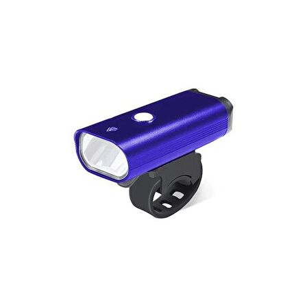 XBYC 6125 Bisiklet Ön Işık 400 Lümen Usb Şarjlı Yüksek Güçlü Far Mavi