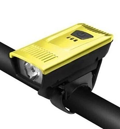 Forte Gt Xbyc 6124 Usb Şarjlı Ön Far 250 Lümen Su Geçirmez Lamba Sarı