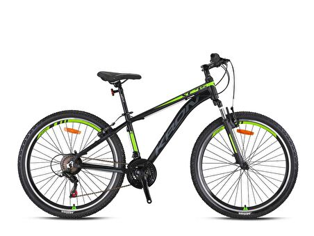 Kron XC 75 27.5" Jant 19 Kadro V Fren 21 Vites Dağ Bisikleti Siyah Neon Sarı Füme 
