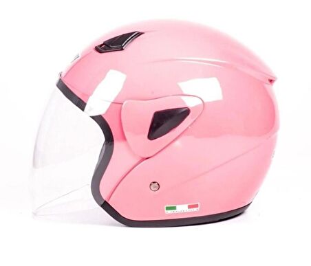 Sway Xbyc 700 Yarı Camlı Elektrikli Bisiklet Motosiklet Ve Scooter Kaskı S Beden Pembe