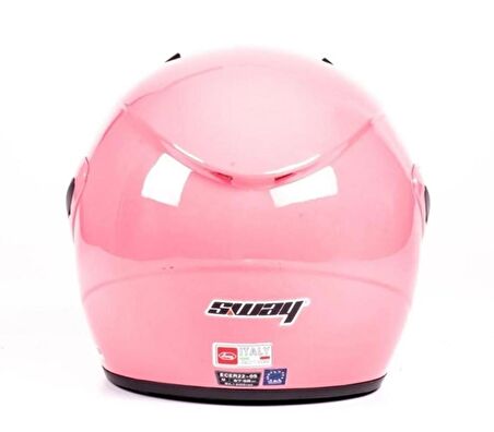 Sway Xbyc 700 Yarı Camlı Elektrikli Bisiklet Motosiklet Ve Scooter Kaskı S Beden Pembe