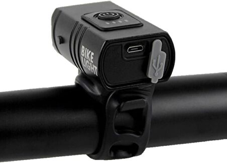 FORTE GT 6051 Bisiklet 2 x T6 Led Ön Far USB Şarjlı Alüminyum Alaşım Siyah