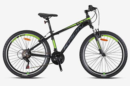Kron XC 75 27.5" Jant Dağ Bisikleti 17 Kadro V-Fren 21 Vites Dağ Bisikleti Siyah Neon Sarı