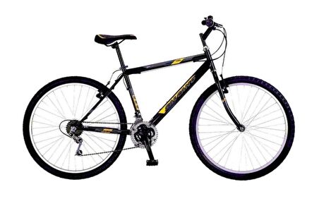 Salcano Excel 24" Jant V Fren 14' Kadro 21 Vites Dağ Bisikleti Siyah Sarı Gri