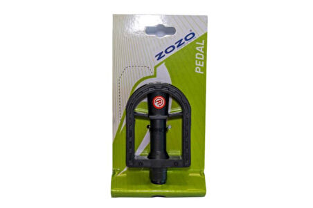 ZOZO Pedal HF-910 w/o Ball, w/Ref Reflektörlü Bisiklet Pedalı Plastik Dış Yüzey Siyah