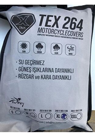 XBYC 264 Motosiklet Ve Bisiklet Brandası Su geçirmez Kalın Kumaş 2XL Beden