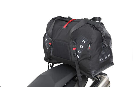 Forte Gt 70900 Adventure Motosiklet Arka Çanta 55 Litre Valiz Model Siyah Kırmızı