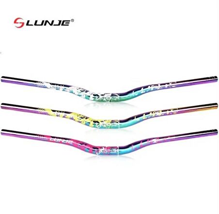 Lunje Alüminyum 31.8 780 mm Riser Mtb Gidon Bisiklet Gidonu Bukalemun Beyaz