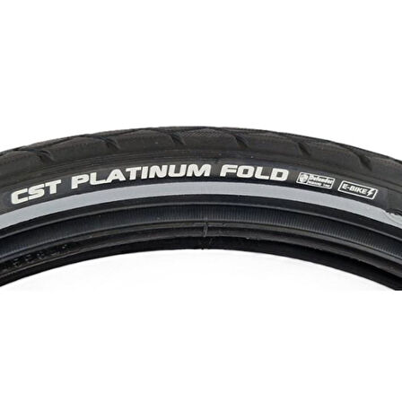 CST Dış Lastik 20X1.75 C1762 PLATINUM FOLD 3mm Zırhlı EPS Reflektörlü C1762 Elektrikli Katlanır Bisiklet Dış Lastiği