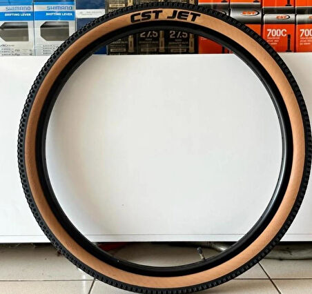 CST Dış Lastik Bisiklet CST C1820 26x2,10 Kahverengi Yanak AMBER YANAK MTB Dış Lastik 