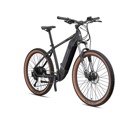 Kron Loop Explorer 27,5" Jant E-MTB 18' Kadro 9 Vites Elektrikli Dağ Bisikleti Siyah Neon Sarı