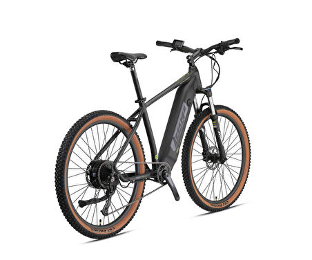 Kron Loop Explorer 27,5" Jant E-MTB 18' Kadro 9 Vites Elektrikli Dağ Bisikleti Siyah Neon Sarı