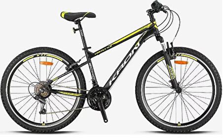 Kron Vortex 4.0 26 Jant 16 Kadro 21 Vites V Fren Dağ Bisikleti Siyah Neon Sarı