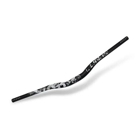 Lunje Alüminyum 31.8 780 mm Riser Mtb Gidon Bisiklet Gidonu Siyah Beyaz