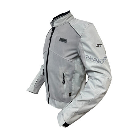 Forte Gt 1054 White Stone 7 Parça Full Korumalı Yazlık Motosiklet Montu XL Beden Beyaz