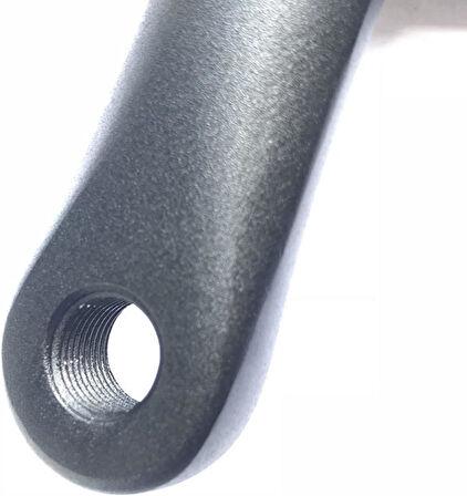 Elektrikli Bisiklet Aynakol Aluminyum Tek Yaprak 48T 170 mm Vitesli Uyumlu Siyah 