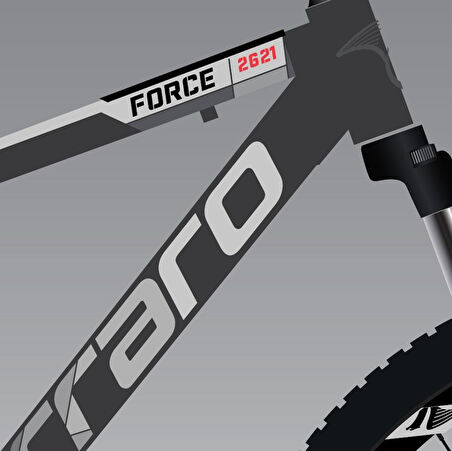 Carraro Force 750 27.5" Jant 24 Vites 43 Kadro Hidrolik Fren Dağ Bisikleti Bronz Siyah Beyaz